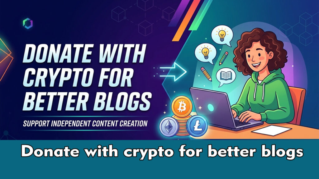 New Blogs Donate with crypto for better blogs