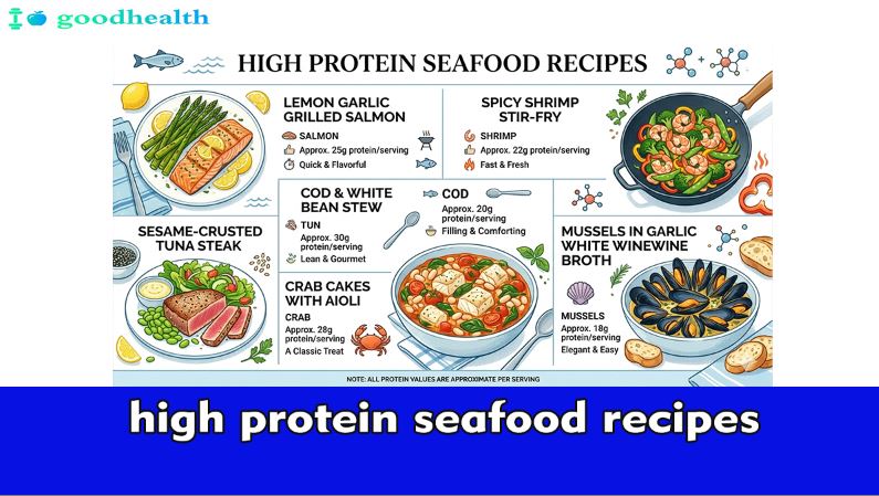 high protein seafood recipes