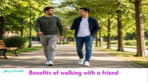 Benefits of walking with a friend