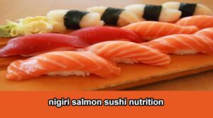 nigiri salmon sushi nutrition