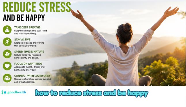 how to reduce stress and be happy