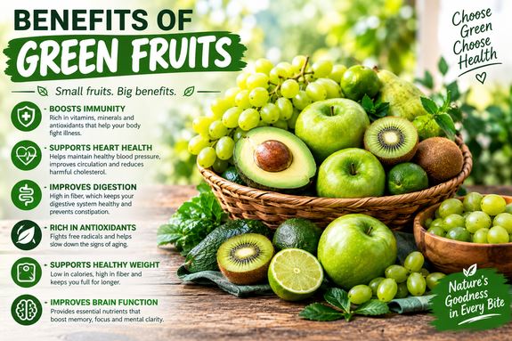 Benefits of Green Fruits