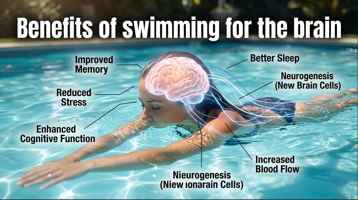 Benefits of swimming for the brain